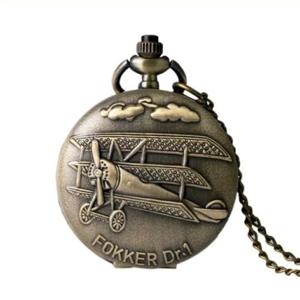 Fokker airplane pocket watch